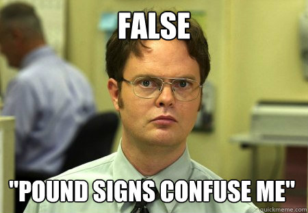 False 