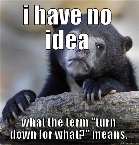I HAVE NO IDEA WHAT THE TERM 