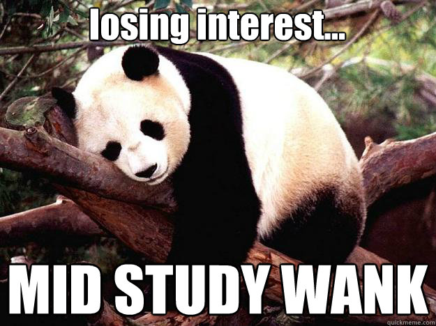 losing interest... MID STUDY WANK  Procrastination Panda