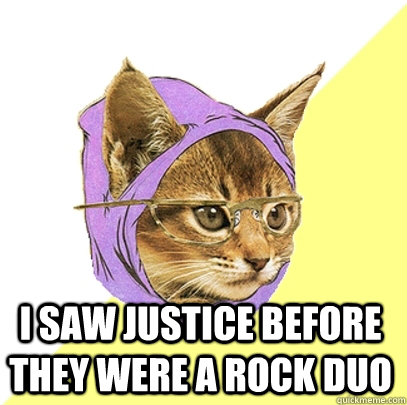  I saw Justice before they were a Rock Duo  Hipster Kitty