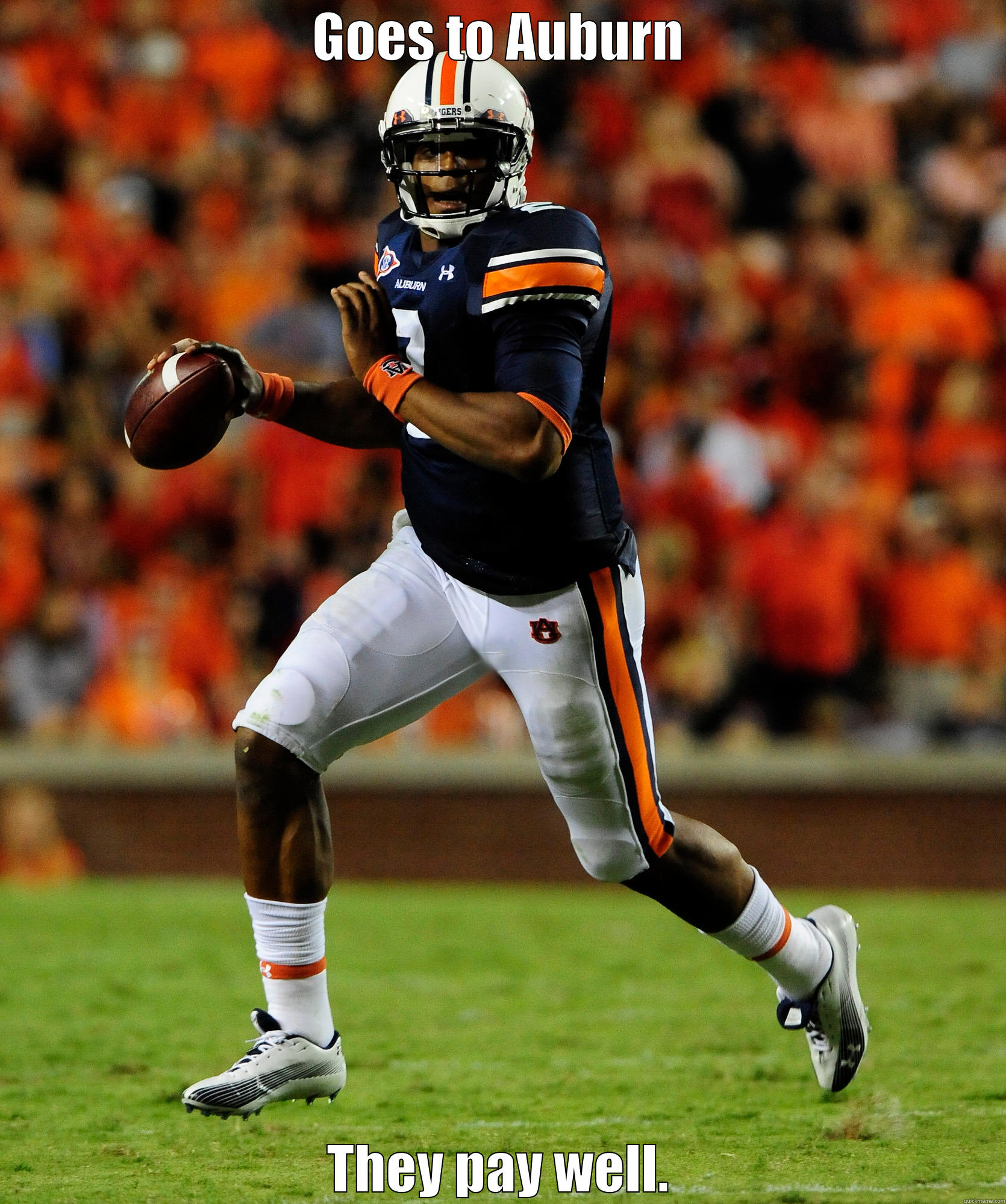 GOES TO AUBURN THEY PAY WELL. Misc