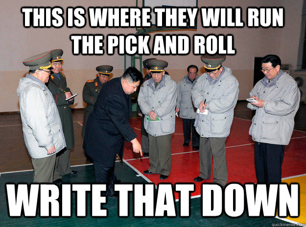 this is where they will run the pick and roll Write that down - this is where they will run the pick and roll Write that down  Un On Sports