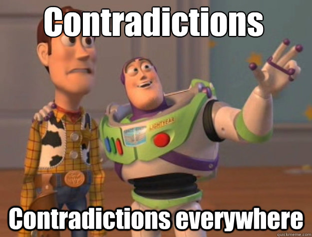 Contradictions Contradictions everywhere  Pinks everywhere