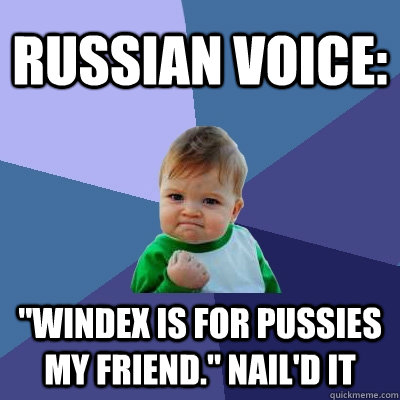 Russian voice:  