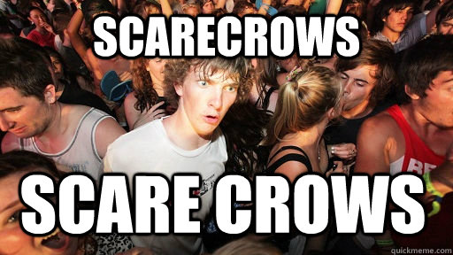 Scarecrows Scare crows  Sudden Clarity Clarence