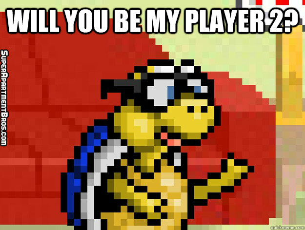 Will you be my player 2?   Video Game Valentine