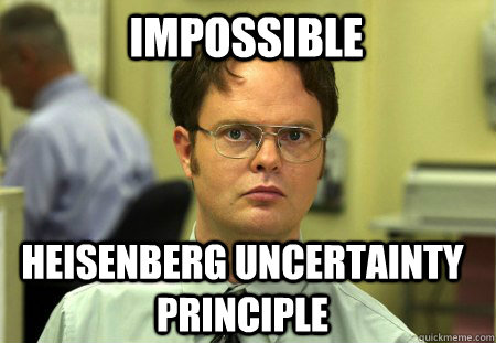 Impossible Heisenberg uncertainty principle  Schrute