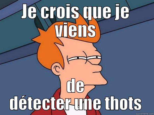 JE CROIS QUE JE VIENS DE DÉTECTER UNE THOTS Futurama Fry