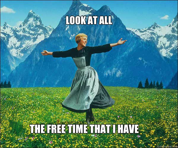 Look at all the free time that I have  soundomusic
