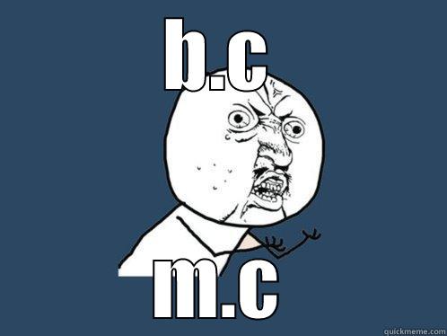 B.C M.C Y U No