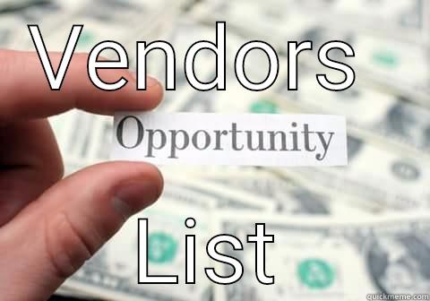 VENDORS  LIST Misc