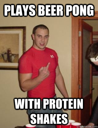 Plays Beer Pong With protein Shakes  GNC Manager
