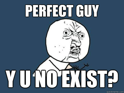 perfect guy y u no exist?  Y U No