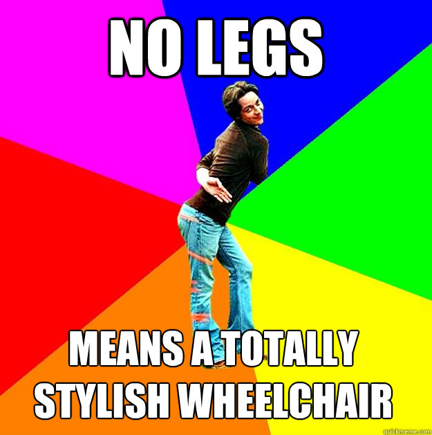 No legs Means a totally stylish wheelchair James Sassavoy template