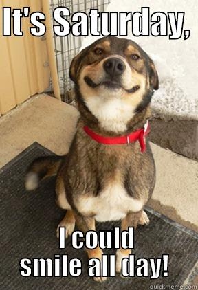 IT'S SATURDAY,  I COULD SMILE ALL DAY!  Good Dog Greg