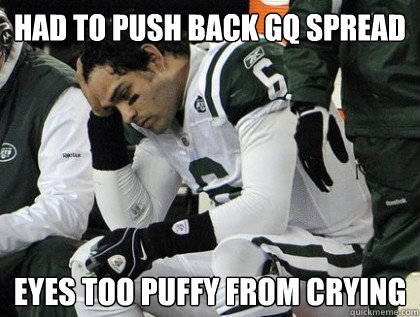 Had to push Back GQ Spread Eyes too puffy from Crying - Had to push Back GQ Spread Eyes too puffy from Crying  Crying Sanchez