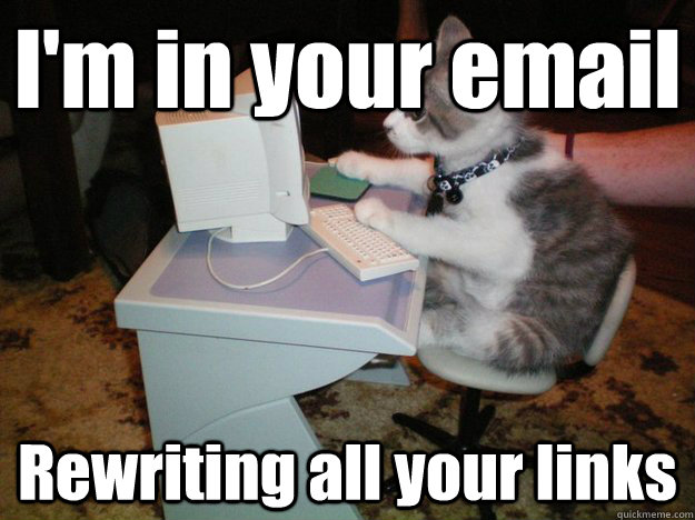 I'm in your email Rewriting all your links - I'm in your email Rewriting all your links  cat computer