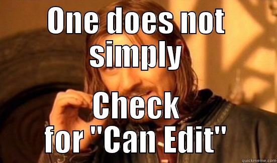 ONE DOES NOT SIMPLY CHECK FOR 
