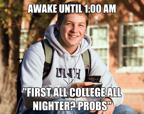 Awake until 1:00 am 