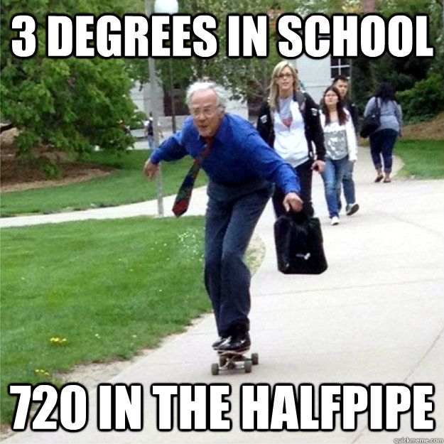 3 degrees in school 720 in the halfpipe  