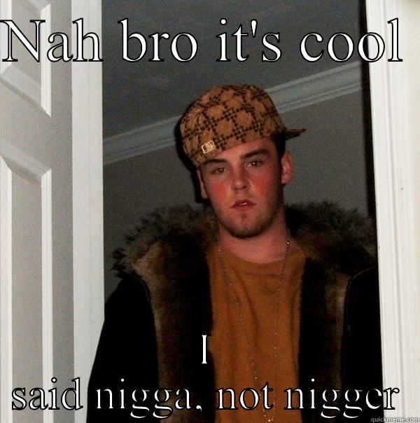 NAH BRO IT'S COOL  I SAID NIGGA, NOT NIGGER Scumbag Steve
