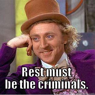  REST MUST BE THE CRIMINALS. Condescending Wonka