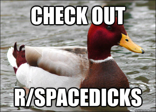 check out r/spacedicks  Malicious Advice Mallard
