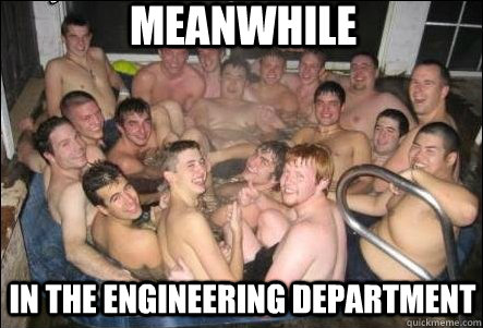 Meanwhile in the engineering department  Hot Tub