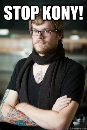 stop kony!   Hipster Barista