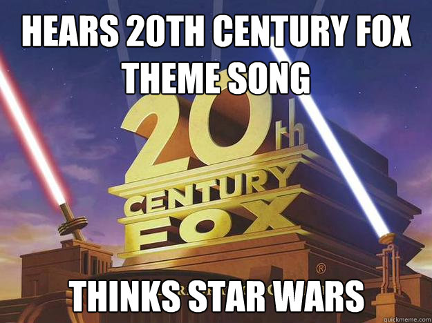 Hears 20th Century Fox Theme Song thinks Star Wars  20 Century Fox Song - Star Wars