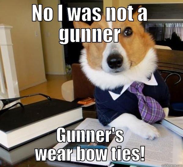 Law school blues - NO I WAS NOT A GUNNER GUNNER'S WEAR BOW TIES! Lawyer Dog