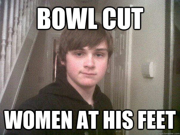Bowl Cut Women at his feet - Bowl Cut Women at his feet  Misc
