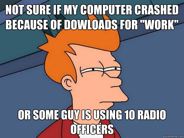 Not sure if my computer crashed because of dowloads for 
