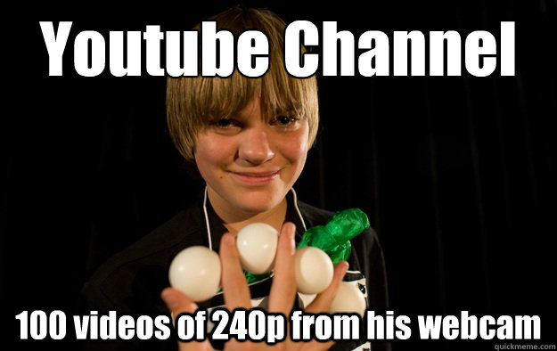 Youtube Channel 100 videos of 240p from his webcam - Youtube Channel 100 videos of 240p from his webcam  Socially Awkward Magician
