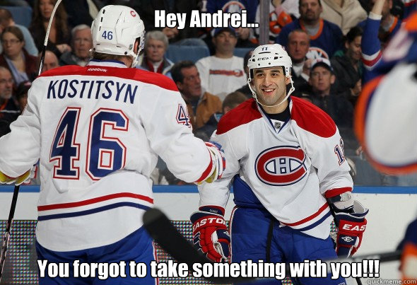 Hey Andrei... You forgot to take something with you!!!  