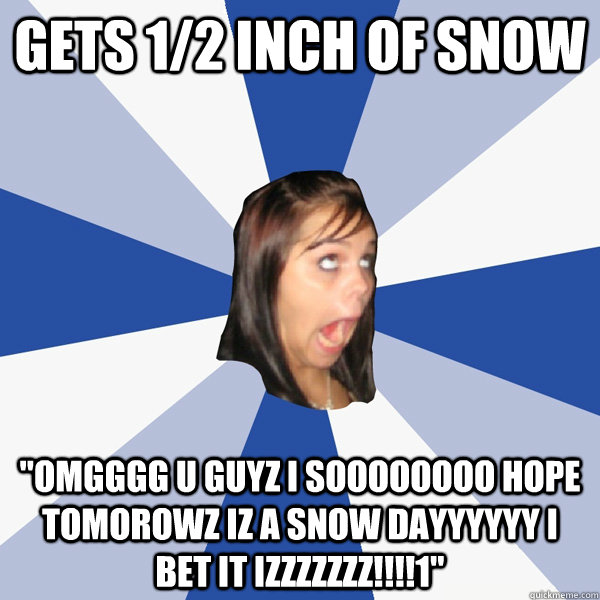 gets 1/2 inch of snow 