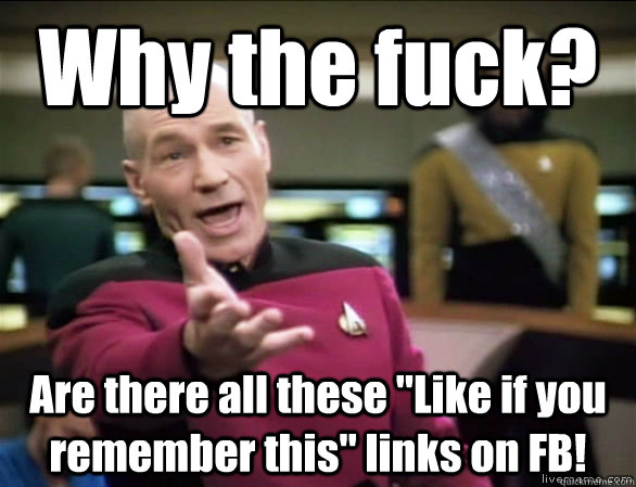Why the fuck? Are there all these 