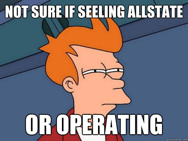 not sure if seeling allstate or operating  Futurama Fry