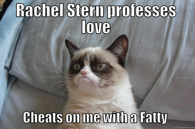 RACHEL STERN PROFESSES LOVE           CHEATS ON ME WITH A FATTY           Grumpy Cat