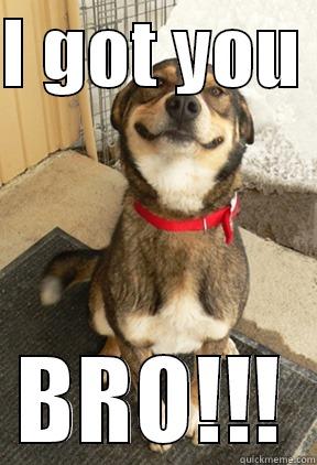 I GOT YOU  BRO!!! Good Dog Greg