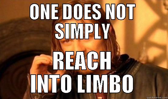 ONE DOES NOT SIMPLY REACH INTO LIMBO Boromir