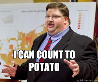  I can count to potato -  I can count to potato  down syndrome councilman