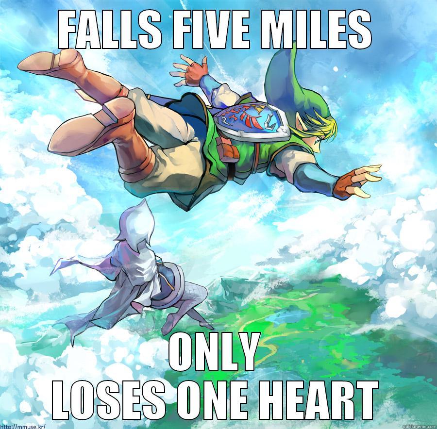 FALLS FIVE MILES ONLY LOSES ONE HEART Misc