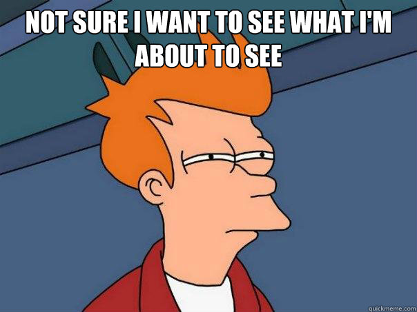 Not sure I want to see what I'm about to see   Futurama Fry
