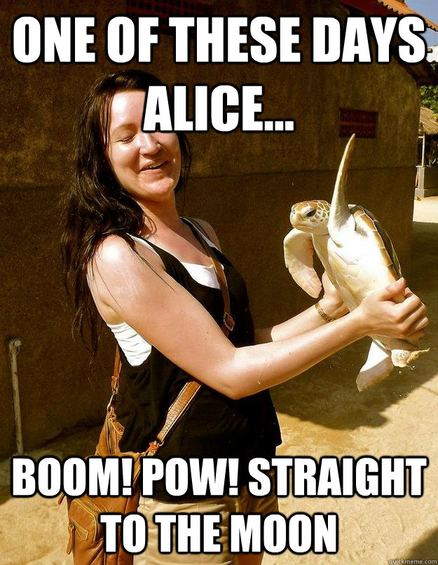 One of these days Alice... Boom! POW! Straight to the moon  Domestic Violence Turtle