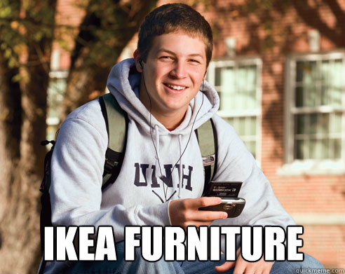  ikea furniture  College Freshman