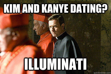 Kim and Kanye Dating? Illuminati  