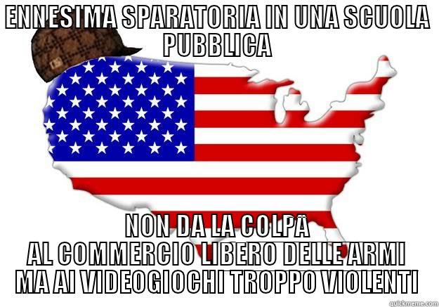 ENNESIMA SPARATORIA IN UNA SCUOLA PUBBLICA NON DA LA COLPA AL COMMERCIO LIBERO DELLE ARMI MA AI VIDEOGIOCHI TROPPO VIOLENTI Scumbag america