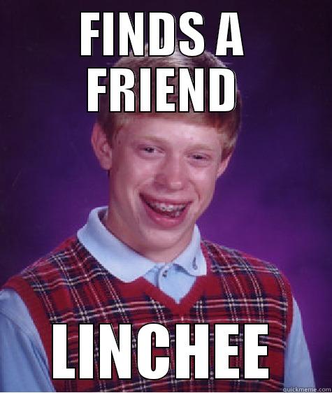 FINDS A FRIEND LINCHEE Bad Luck Brian