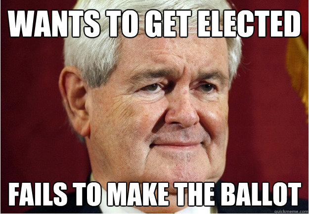 Wants to get elected Fails to make the ballot - Wants to get elected Fails to make the ballot  Misc